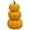 Yellow, variant on 3-Color Artificial Stacked Pumpkin Tower, 7.48" Mini Faux Pumpkin Decoration, Paintable Harvest Pumpkin Ornament, Reusable Fall Tabletop Decor for Halloween Thanksgiving Farmhouse Home Party