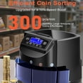 thumbnail image 4 of LCD Digital Display Coin Counting and Sorting Machine, Automatic Wrapping, Fast Accurate Sorting - 270 Coins/Min, 4 of 11
