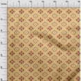 thumbnail image 2 of oneOone Organic Cotton Poplin Twill Fabric Geometric Ikat Print Sewing Fabric BTY 42 Inch Wide, 2 of 4