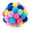 A, variant on Cat Toy Balls with Bell,Round Cat Pom Pom Balls Built-in Bell,Colorful Soft Fuzzy Balls for Indoor Interaction, Play,Training and Chewing of Big Cats & Kittens