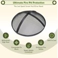thumbnail image 4 of FEBTECH 18 Inch Fire Pit Spark Screen for Solo Stove Bonfire Accessories, 4 of 9