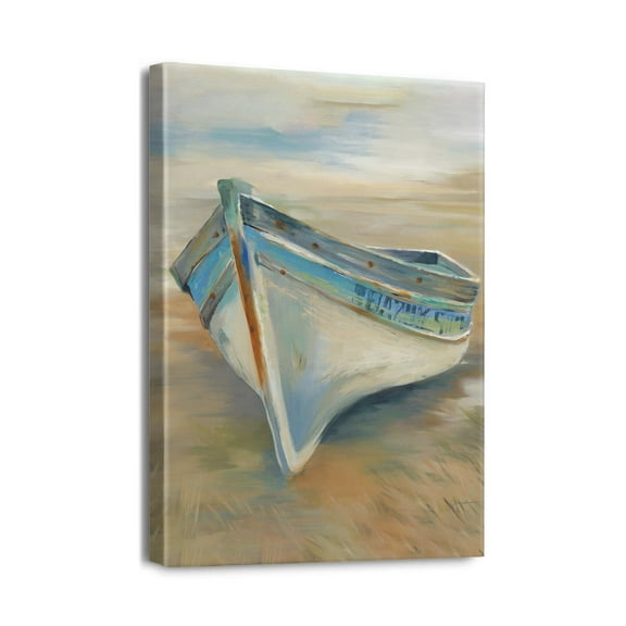 Beachfront Bliss Ocean & Sand Wall Art, 12x16 Canvas for Living Room & Home Decor