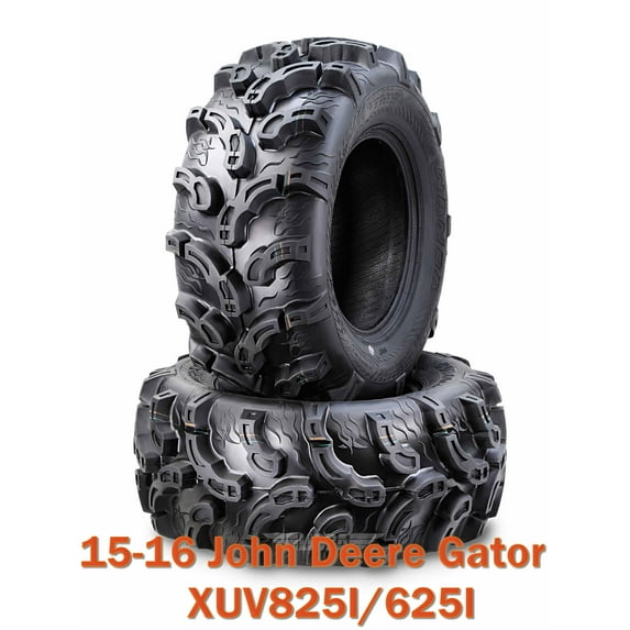 15-16 John Deere Gator XUV825I/625I ATV Front or Rear Tire Set 26x9-12 Super Mud