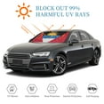 thumbnail image 6 of DouZhe Car Sunshades for Windshield, Antigua and Barbuda Metallic Style Flag Pattern Car Sun Shade Block Heat and UV Rays, 55" x 30", 6 of 8