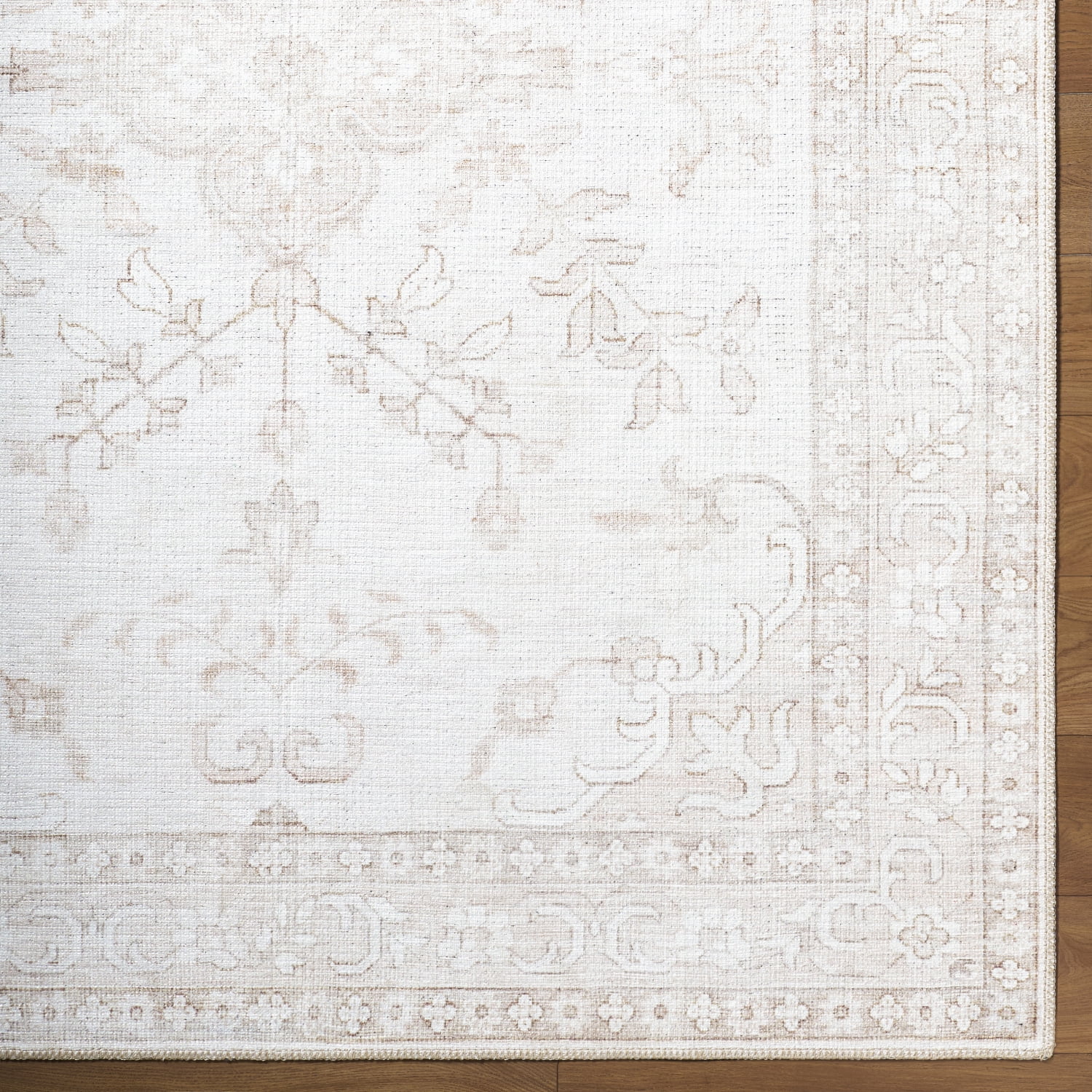 My Texas House Pearl 5'3" x 7' Washable Area Rug