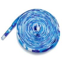 1Pair 24 36 45 63 72 Inch Flat Shoelaces Replacement for Sneakers Blue Leopard