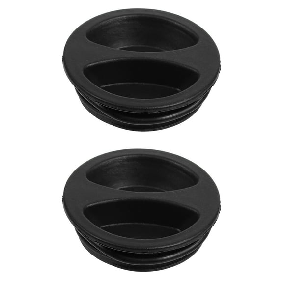 2pcs Fillable Umbrella Base Plugs for Outdoor Parasol Hole Sealing Water Filled Stand Bag Black 5cm