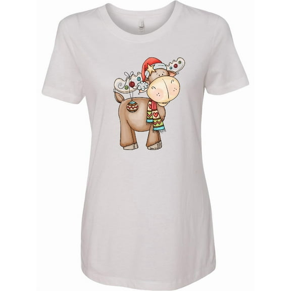 Inktastic Christmas Molly Moose Women's T-Shirt