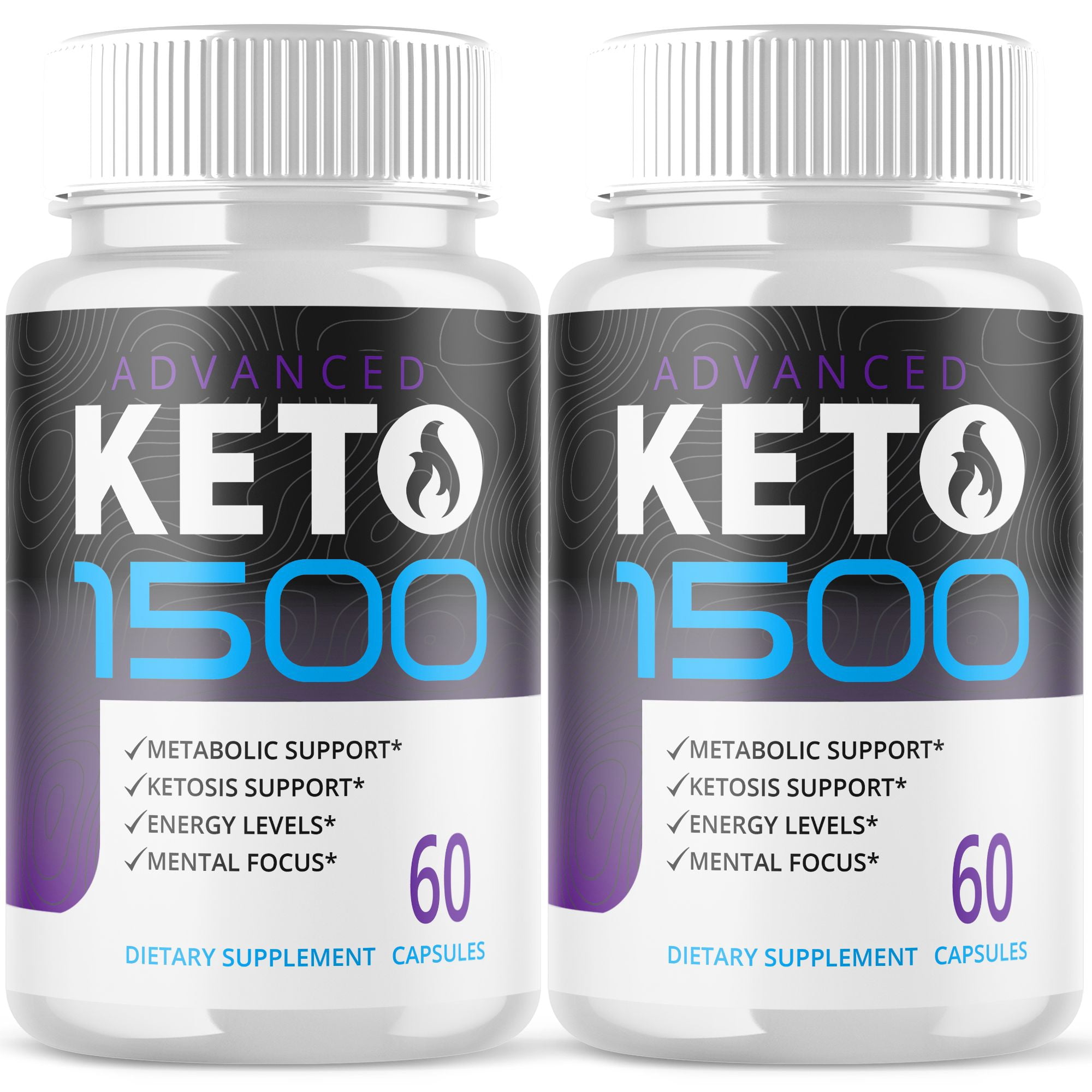 (2 Pack) Keto 1500 - Pills for Weight Loss - Energy Boosting Supplements for Weight Management - Advanced Ketogenic Ketones - 120 Capsules