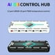 thumbnail image 5 of Concentrador de Succión Magnética de 12 Puertos ARGB + 10 Puertos PWM con Control Remoto. Divisor de Concentrador PWM y ARGB para Ventilador de PC, Color ., 5 of 5