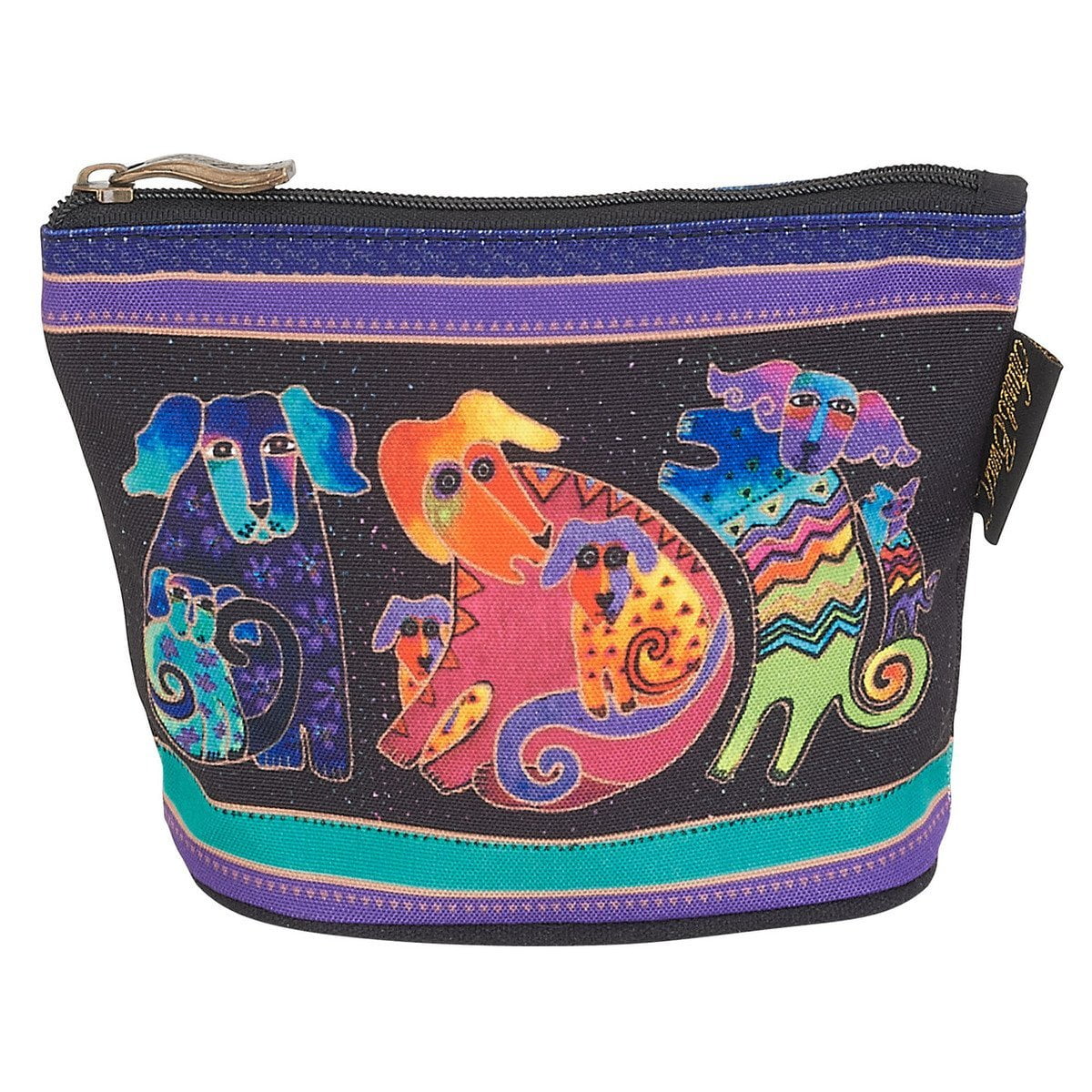 Laurel Burch Laurel Burch Dog Cotton Canvas Cosmetic Bag Canine