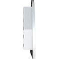 thumbnail image 3 of Ekena Millwork 34"W x 17"H Half Round Gable Vent (39"W x 22"H Frame Size) Functional, PVC Gable Vent with 1" x 4" Flat Trim Frame, 3 of 14