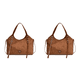 thumbnail image 1 of Bolso Hombro Gamuza para Mujer Con Correa Ajustable Mano Sólido El (marrón), 1 of 6