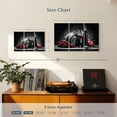 thumbnail image 3 of Elephant Stock Wine And Grapes Red Pop Wall Art - Horizontal Multi Panel Canvas - 3 Pieceliving Room Wall Decor - Photography Food And Drink Multi Panel - Red And Black Decor - 23" x 14", 3 of 4