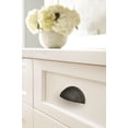 thumbnail image 2 of Amerock Ravino 3 inch (76mm) Center-to-Center Matte Black Cabinet Cup Pull, 25 Pack, 2 of 7