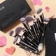 thumbnail image 2 of Set de brochas de maquillaje MAANGE, 16 unidades, con bolsa y caja de regalo, color negro, 2 of 8