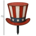 thumbnail image 3 of 4th of July Decoration Metal Yard Stake, 12" Outdoor Garden Decor Rustproof Metal Ornament for Patio Front Porch Flag Memorial Day Veterans Day Holiday Decorations, 3 of 8