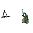 thumbnail image 1 of Figura de escritorio,Escultura abstracta de pensador para decoración de oficina y hogar.,Figura de escritorio,Estante de estatua de pavo real para escritorio,decoración del hogar,Figura, 1 of 8