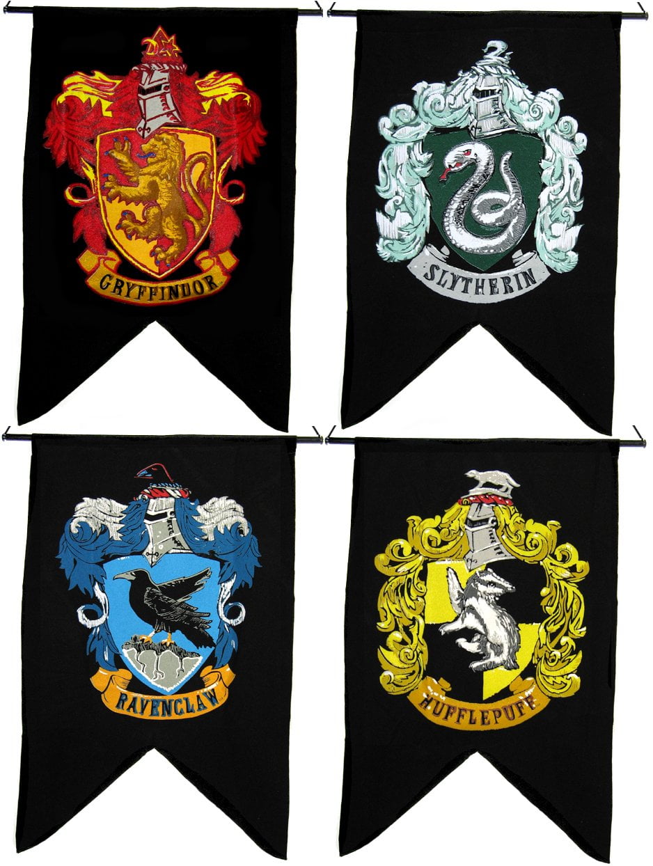 Harry Potter House Banners Set of 5 😍 19”x12”