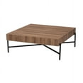 thumbnail image 2 of Baxton Studio Savion Modern Industrial Walnut Brown Finished Wood and Black Metal Coffee Table, 2 of 6