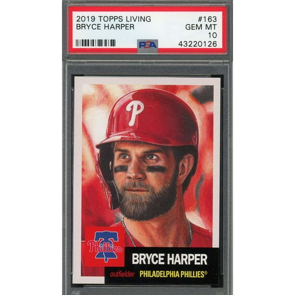 Bryce Harper 2019 Topps Living Baseball Card #163 Graded PSA 10
