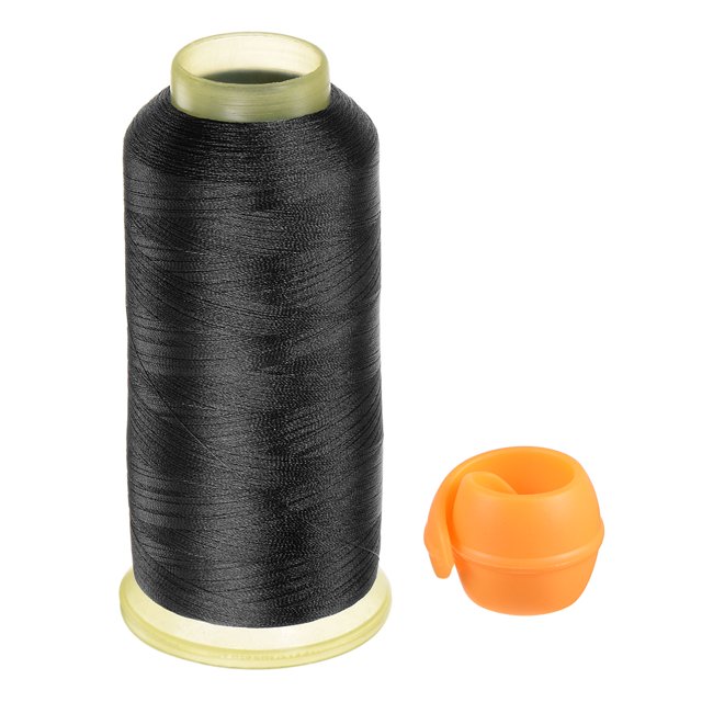 Unique Bargains Polyester Embroidery Thread Thread Spools Savers Kit, Black Orange