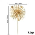 thumbnail image 2 of 30 Pcs Sparkle Firework Cake Toppers Champagne Foil Tassel Cupcake Picks Tinsel Cake Decorations Drink Stirrers Fruit Toothpicks for Christmas Wedding Birthday Party Decor By Scheam, 2 of 7