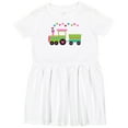 thumbnail image 3 of Inktastic Valentine Heart Train Girls Toddler Dress, 3 of 5