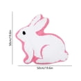 thumbnail image 3 of Home Bath Mats for Bathroom Non Slip Easter Flocked Bunny Absorbent Quick Dry Rug Pink White Bedroom Living Room Door Mat Spring, 3 of 8