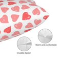 thumbnail image 5 of Disketp Pillow Covers Pink Hearts1 Pattern Throw Pillow Case Cushion Covers,Cushion For Bedroom,Couch,Home-20"X30", 5 of 8