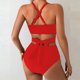 thumbnail image 3 of Tankini de moda para mujer, traje de baño de dos piezas con bloques de color liso, traje de baño de dos piezas para mujer, trajes de baño tankini para mujer, traje de baño de 2 piezas para mujer, traj, 3 of 4