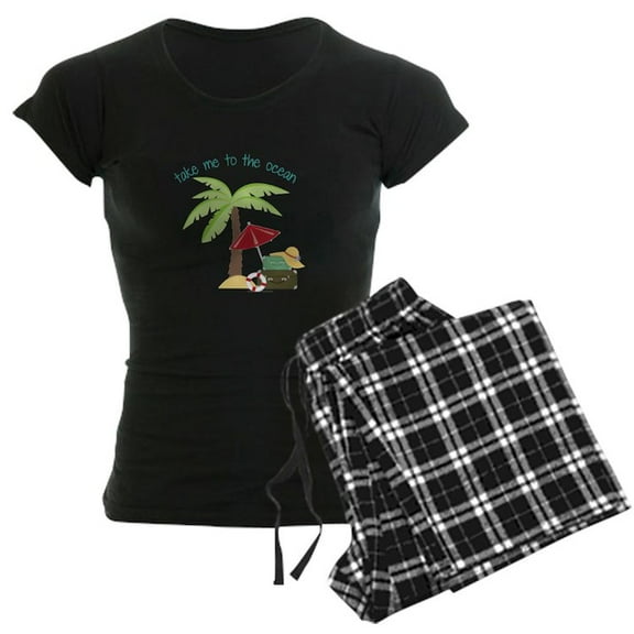 CafePress - Take Me To The Ocean Pajamas - Women's Dark Pajamas