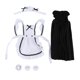 thumbnail image 1 of Traje de sirvienta a escala 1:6, traje elegante a la moda, ropa para mujer, falda para muñeca femenina de 12 pulgadas, accesorio para figura corporal, 1 of 9