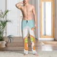 thumbnail image 6 of Lsque Corgi With Towel Ans Slice Cucumber Print Men's Pajama Pants, Lounge Pant - Comfortable Home Wear,Elastic Waistband, Stylish Design-Medium, 6 of 9