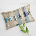 thumbnail image 4 of Summer Beach Pillow Covers 12x20 Inch Vintage Wood with Starfish Ocean Sea Throw Waist Pillow Cases Cotton Linen Coastal Nautical Home Outdoor Decor Cushion Cover for Sofa Couch, 4 of 6