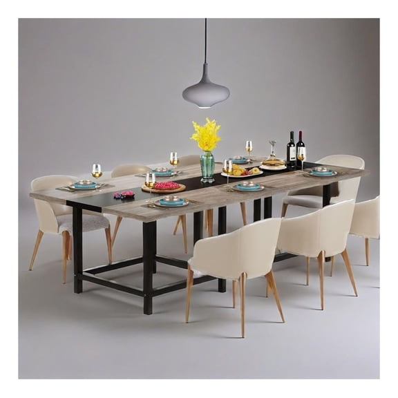 Wooden Square Dining Table 39.4"x 39.4"x29.5" inches for 4 People