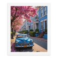 thumbnail image 5 of Paint by Numbers Kit for Adults, Blue Car Cherry Blossoms Street Scene Paint by Numbers, Easy Paint by Numbers Kit for Adults Beginner, DIY Adult Paint by Number Kits on Canvas, 12x16in Home Decor, 5 of 7