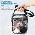 thumbnail image 6 of Ankoty Clearance! Cosmetic Bag Clear Bag Stadium Approved for Women Clear Crossbody Bag Transparent Shoulder Handbag Small Toiletry Bags 1Pc Black 1*Storage Bag, 6 of 6
