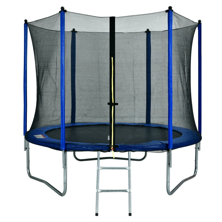 10FT Round Trampoline for Kids with Safety Enclosure Net, Outdoor Backyard Trampoline with Ladder RTinQ - Walmart.com