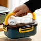 thumbnail image 5 of Fiambrera de 1200 ml perfecl Contenedor de alimentos 2 capas 3 compartimentos Azul, 5 of 8