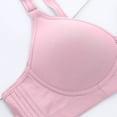 thumbnail image 6 of Bigersell Womens Bra Sale Comfortable Bra Training Bras for Girls 8-10 Molded Bra Style R-459 Seamless Sports Bras Women Sports Bras Ladies Pullover Bra Hook & Eye Bra Closure Pink 36, 6 of 9