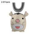 thumbnail image 2 of Kids Ultrasonic Toothbrush U-Shaped Head Cartoon Design Mini Smart 360 Degrees Silicon Electric Toothbrush for Child, 2 of 10
