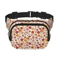 thumbnail image 1 of Disketp Fall 70s Groovy Hippie Riñonera de Doble Capa, Bolsa de Cintura Ajustable para Viajes, Correr y Senderismo, Riñonera Ligera para Hombre y Mujer, 1 of 9