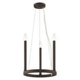 thumbnail image 3 of 40243-91 Livex Lighting Alpine - 3 Light Mini Chandelier-25 Inches Tall and 12 Inches Wide-Brushed Nickel Finish, 3 of 5