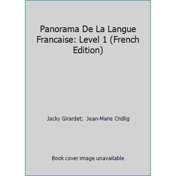 Pre-Owned Panorama De La Langue Francaise: Level 1 (French Edition) (Paperback) 2090334665 9782090334661