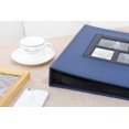 thumbnail image 3 of Extra Large Leather Cover Wedding Family Photo Album, Holds 500 6x4"/10x15cm Photos, Blue, 3 of 4