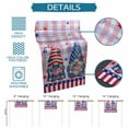 thumbnail image 6 of 4th of July Table Runner 90 Inches, USA Flag Gnomes Independence Day Blue Red Bed Runner Dresser Scarves Tabletop for Indoor Outdoor Parties/Ceremony/Banquet, 13" x 90", 6 of 9