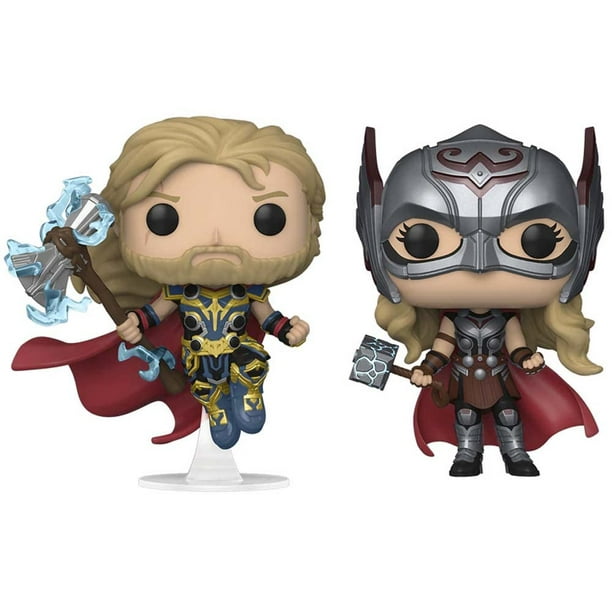 Funko Pop! Thor 4: Love and Thunder - Thor & Mighty Thor US Exclusive Pop!  2-Pack Vinyl Figure