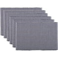 thumbnail image 2 of Navy Blue Farmhouse Tabletop Kitchen Tara Cotton Plaid Rectangle Placemat Set of 6, 2 of 3