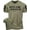 T-Shirt Military Green Branded, variant on Gymish Rest at The End Workout Shirts for Men Motivational Gym-Goers